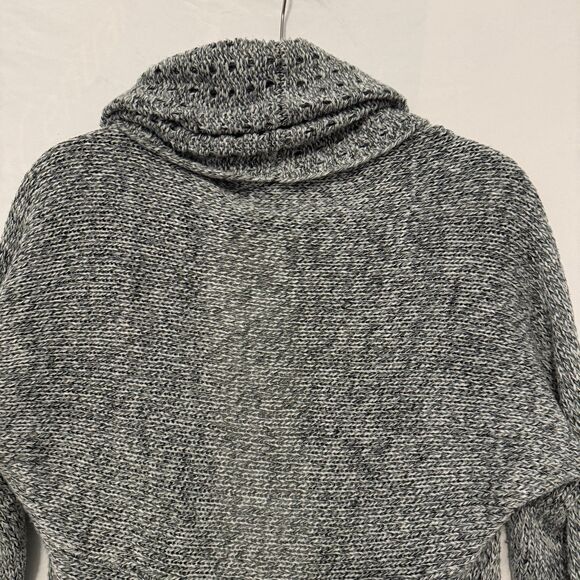 Debbie Morgan Open Front Crochet Style Shawl Cardigan Gray Women's Size Medium - Picture 7 of 10